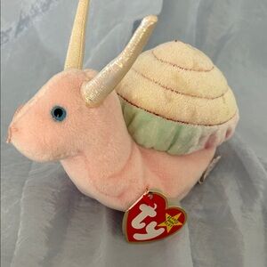 Ty Original 1999 Beanie Baby “Swirly” the snail NWT